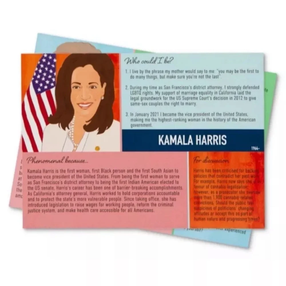 Talking Tables 60 Phenomenal Women in History Flashcards Game female empowerment